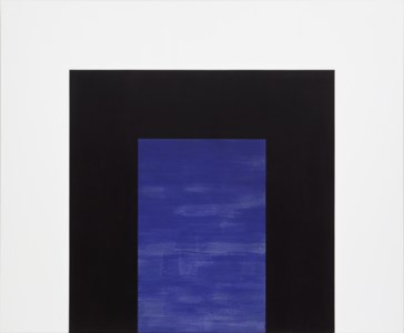 Mary Corse, Untitled (Blue Double Arch)
