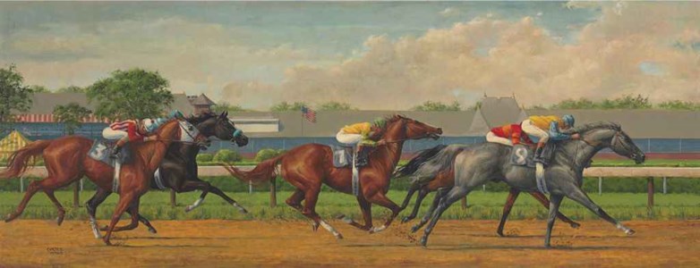Down the Back Stretch, Saratoga
