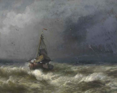 Fishing Boat in a Storm