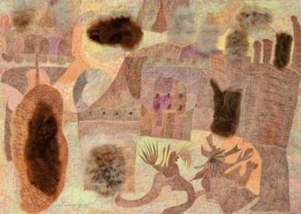 The fight outside of the fur-town