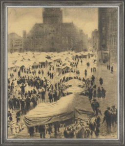 Market day, Bruges