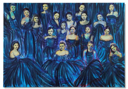 Claire Tabouret, Les débutantes (bleu azur)