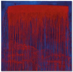 Red and Blue Berlin Waterfall