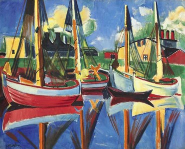 Hermann Max Pechstein, Fischkutter in der Nachmittagssonne