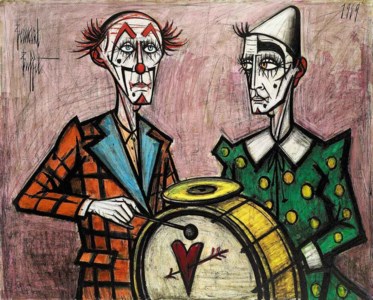 Bernard Buffet, Deux clowns à la grosse caisse