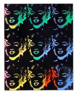 Andy Warhol, Nine Multicolored Marilyns (Reversal Series)