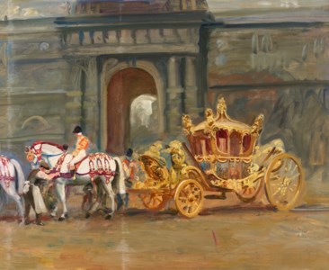 The Gold State Coach at the Royal Mews