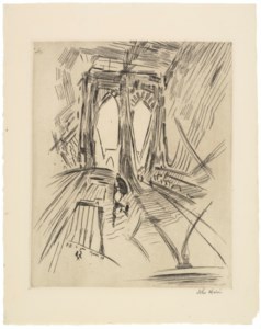 Brooklyn Bridge No. 6 (Swaying), from Six American Etchings (Series I)