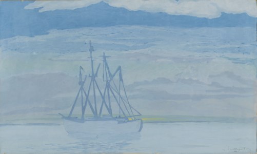 Chalutier sur la mer
