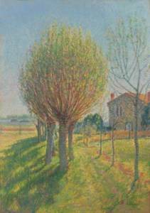 L'Allée de saules derrière l'Alouette, Maison de l'artiste