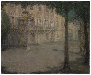 Henri Le Sidaner, La Place de la Carrière au clair de lune, Nancy