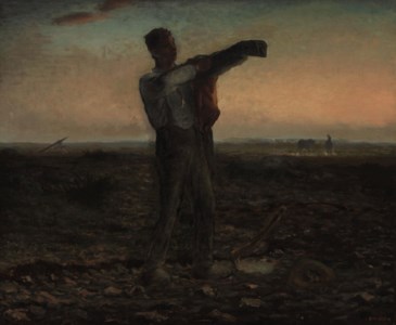 Jean Francois Millet, La fin de la journée; effect du soir