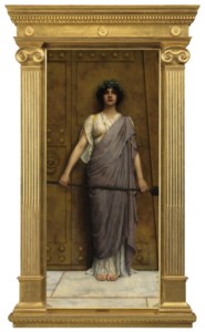 John William Godward, At the Gate of the Temple
