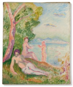 Composition, trois baigneuses