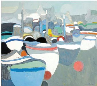 Paysage dans le bleu
