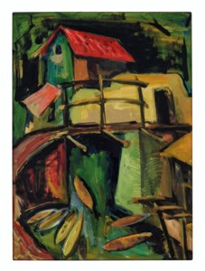 Untitled (House with Boats)