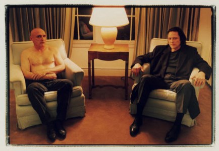 Portrait of Dennis Hopper and Christopher Walken at Chateau Marmont, 1995