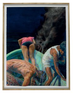Beto's Vacation (Water, Land, Fire): a triptych