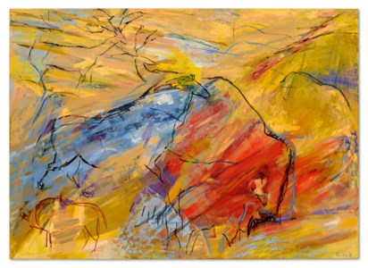 Red Bison/Blue Horse