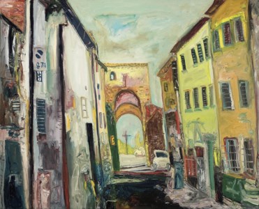 Mediterranean street scene