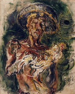 Man with Cockerel