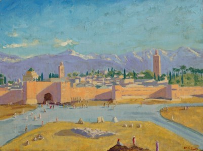 SIR WINSTON CHURCHILL, O.M., R.A., Tower of the Koutoubia Mosque