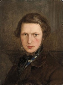 Self Portrait, bust-length, in a brown coat
