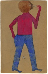Red-Eyed Man Smoking, 1939-1942