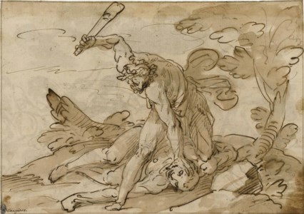 Cain and Abel ( recto ); The Conversion of Saul ( verso )