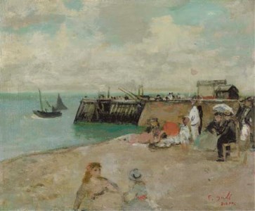 Plage de Dieppe, prés de la jetée