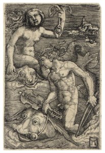 Arion and Nereid (Bartsch 39; Winzinger 165)