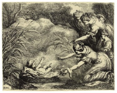 Moses rescued from the Nile (Bartsch 2)