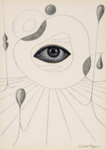 Fantasielandschaft mit Auge