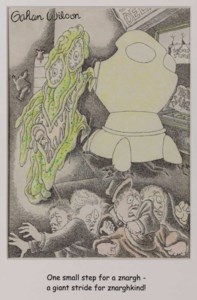 ONE SMALL STEP FOR A ZNARGH... , APRIL 1970, P. 173