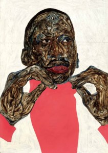 Amoako Boafo, Untitled (Two Hands)