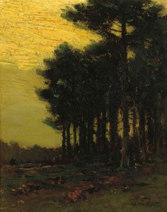A Stand of Trees at Dusk