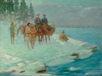George Washington at the Future Location of Fort Duquesne
