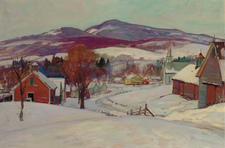Snow Draped Town