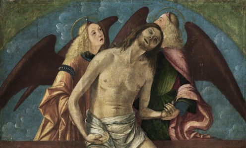 The Pietà with two Angels