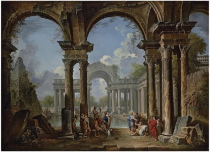 An architectural capriccio with Christ at the Pool of Bethesda