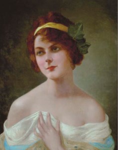Girl with a yellow bow