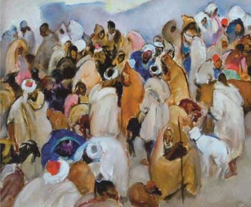 Crowded market