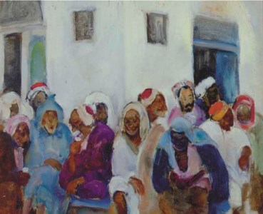 The Entrance to Cafe North Africa; and The Crowd