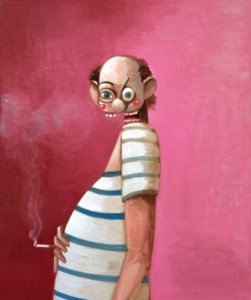 George Condo, The Smoking Sailor