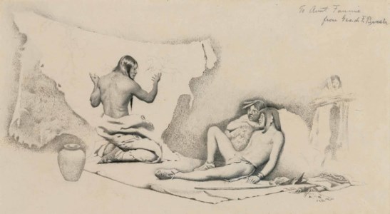 Study for "The Picture Writer's Story"