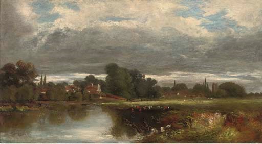 View towards Hampton Court from the Moseley