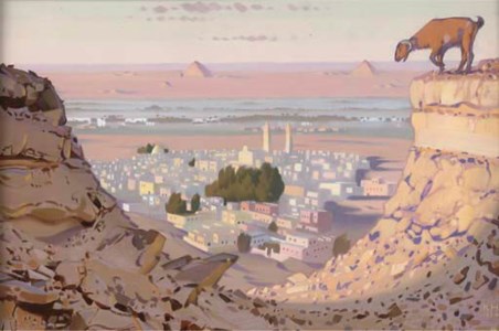 From the Makattam Hills Towards the Pyramids