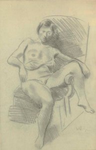 Seated nude