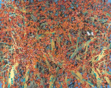 Huang Yongyu 黃永玉, Flowers in Bloom