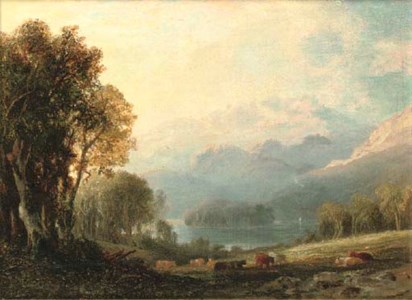 VIEW OF LOCH KATRINE, PERTHSHIRE, WITH BEN VENUE BEYOND